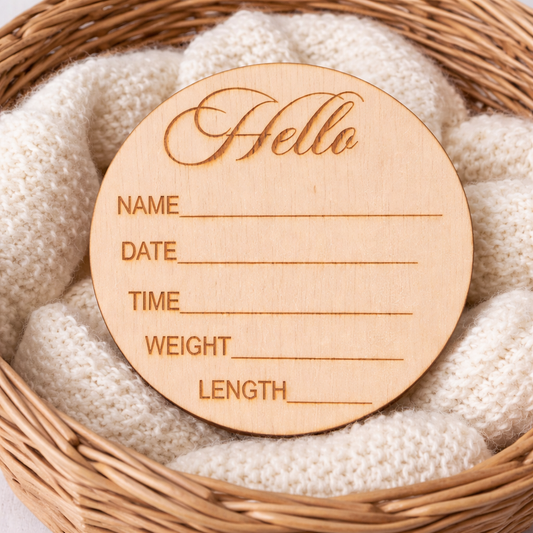Single Layer Wooden Birth disc
